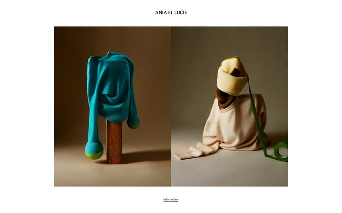 Ania et Lucie website preview