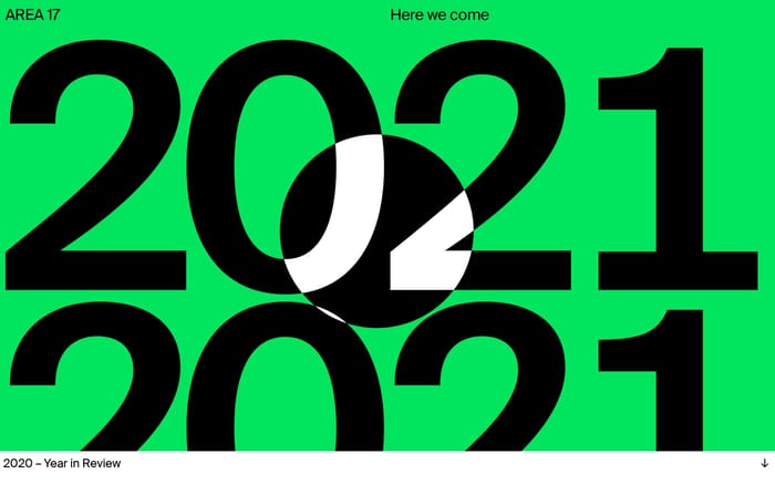 Year in Review 2020 website preview