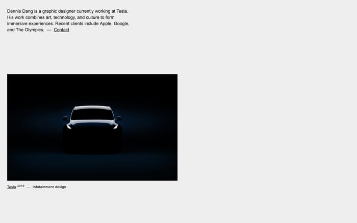 Dennis Dang website preview