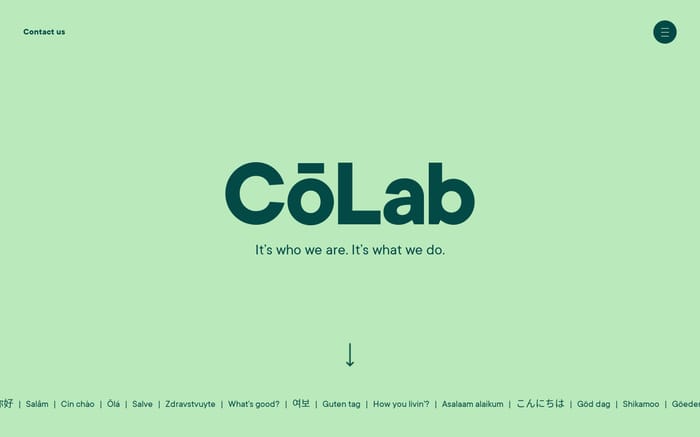 CōLab website preview