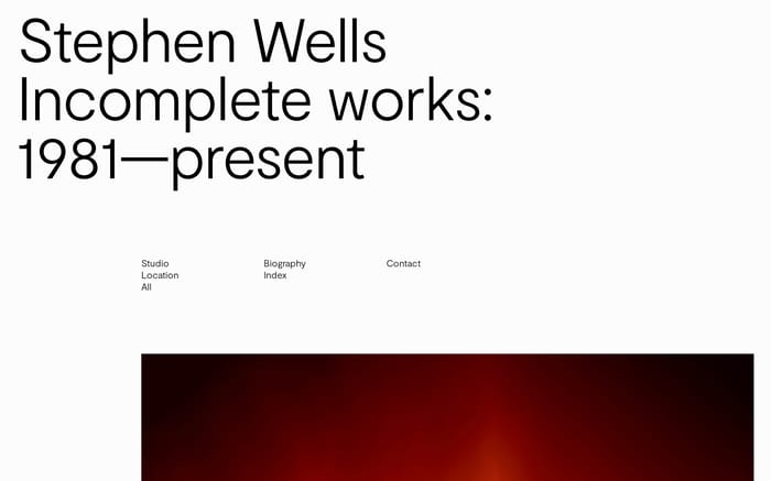 Stephen Wells website preview