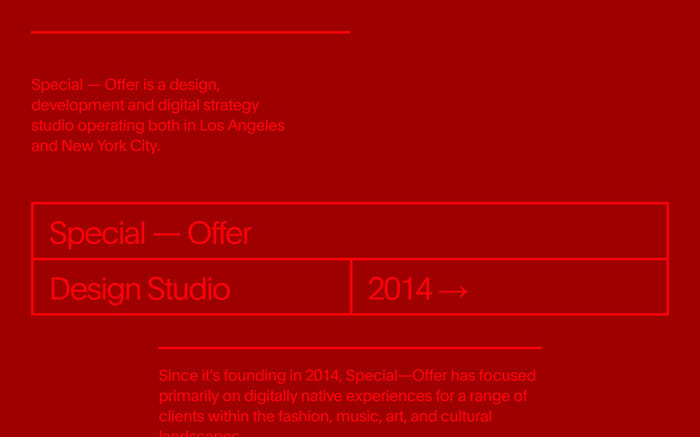 Special–Offer Studio website preview