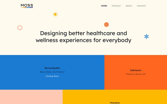 Moss website preview