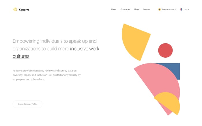 Kanarys website preview