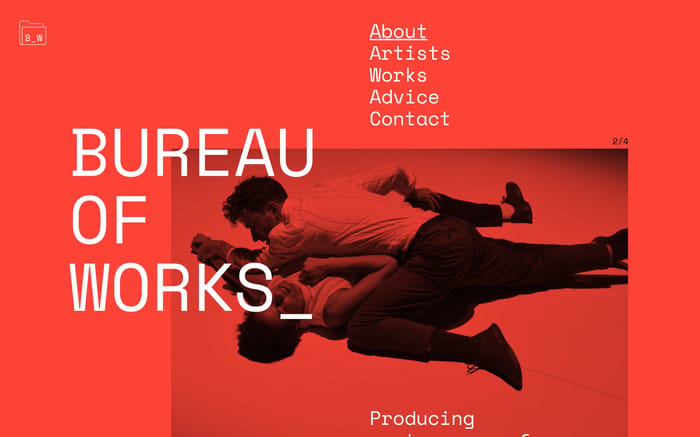 Bureau of Works website preview