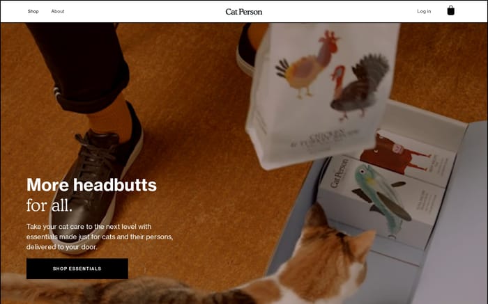 Cat Person website preview
