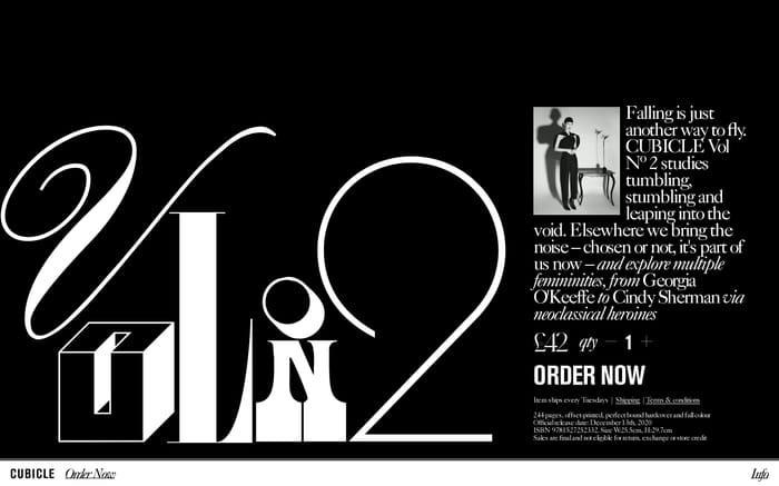 Cubicle Vol No.2 website preview