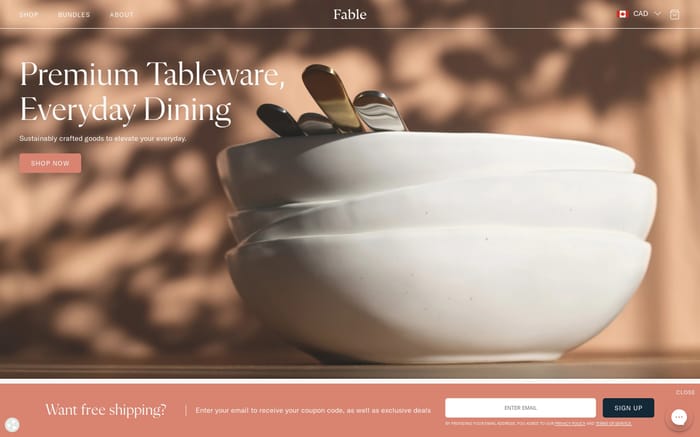 Fable website preview