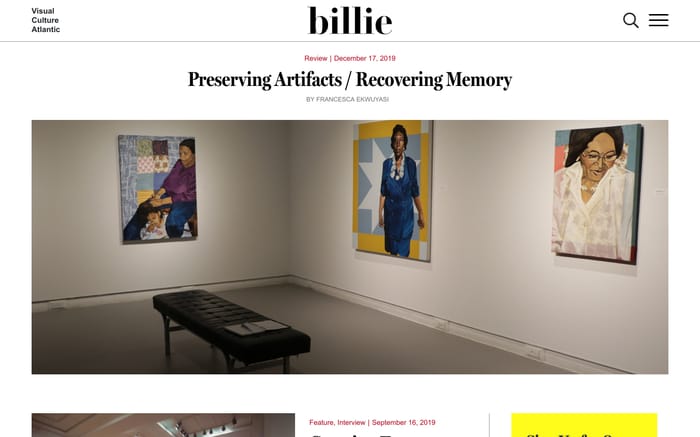 Billie website preview