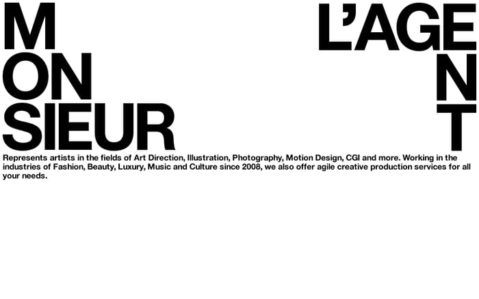 Monsieur l’Agent website preview