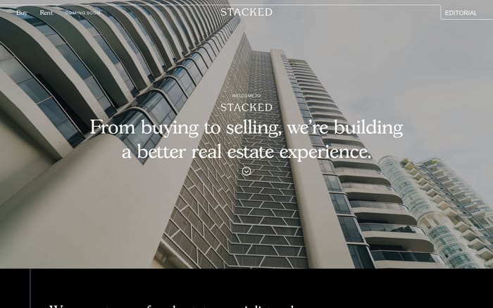 Stacked website preview