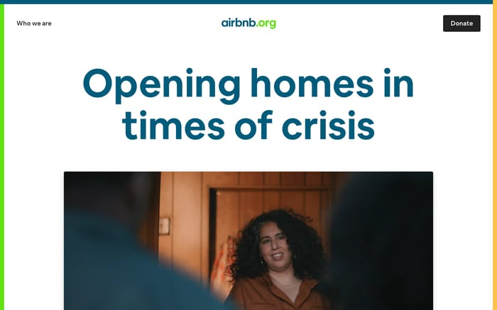 Airbnb.org website preview