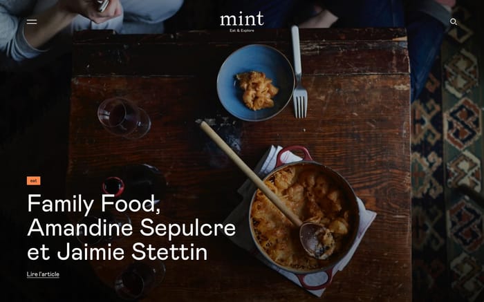 Mint Magazine website preview