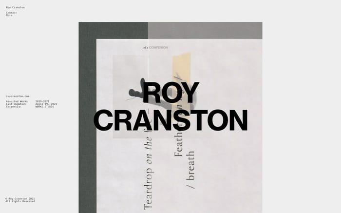 Roy Cranston website preview