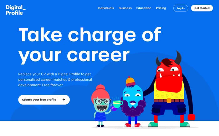 Digital Profile website preview