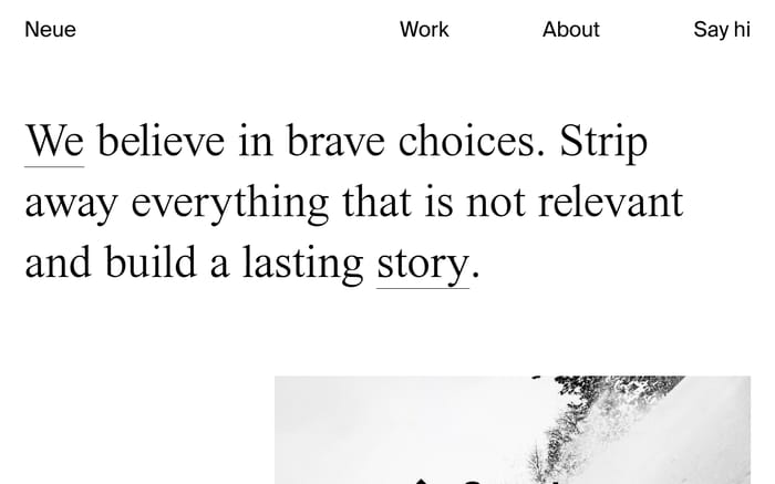 Neue Design Studio website preview