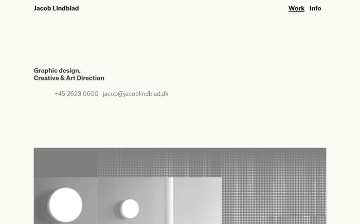 Jacob Lindblad website preview