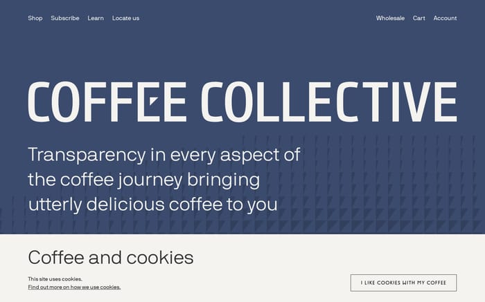 Coffee Collective website preview