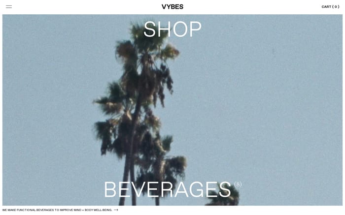 Vybes website preview