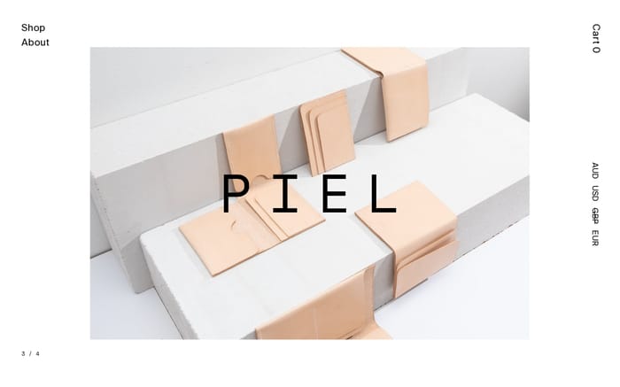 Piel website preview