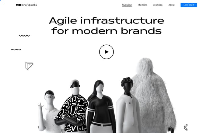 Binaryblocks | Agile infrastructure for modern Brands ? website preview