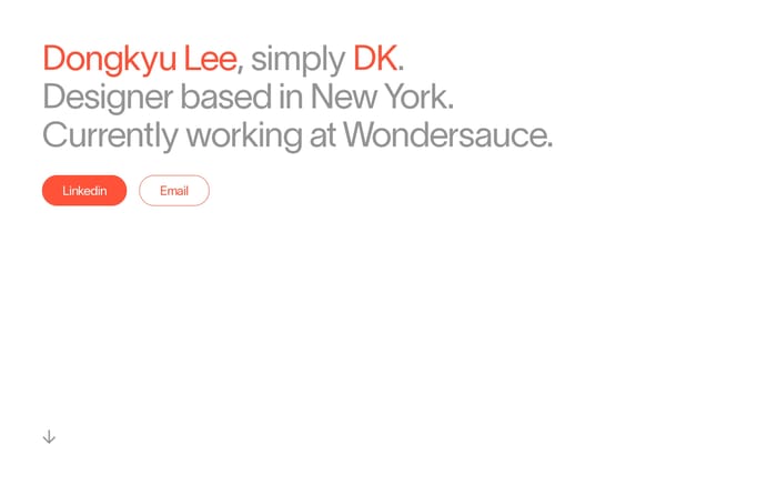 Dongkyu Lee website preview