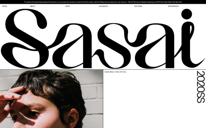SASAI JEWELRY website preview
