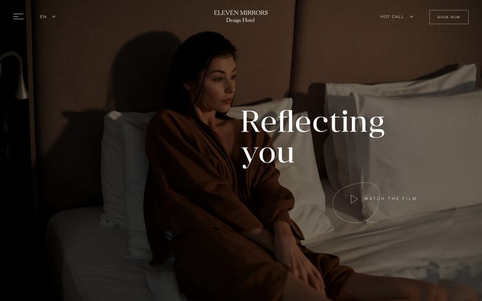 11 Mirrors Hotel website preview