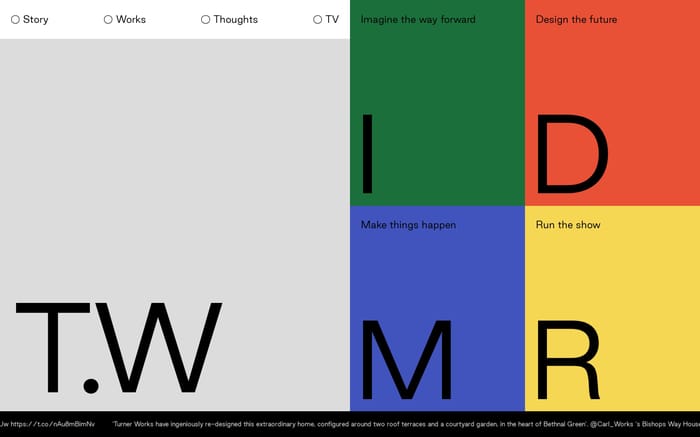 Turner works website preview