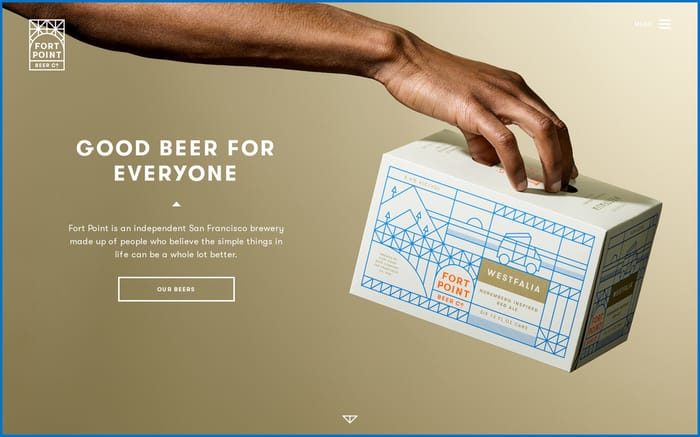 Fort Point Beer Company website preview