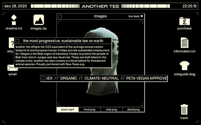 Another-tee website preview