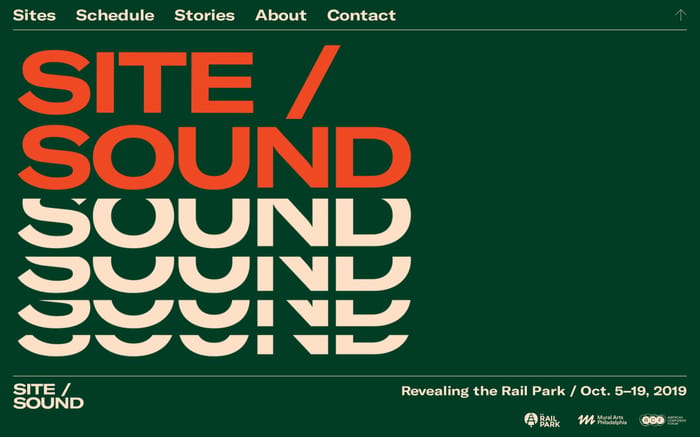 Site/Sound website preview