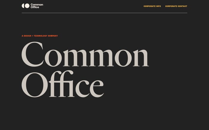 Common Office website preview