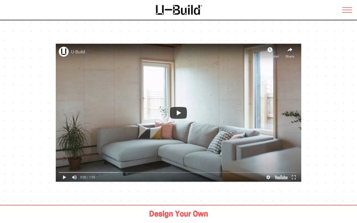 U-Build website preview