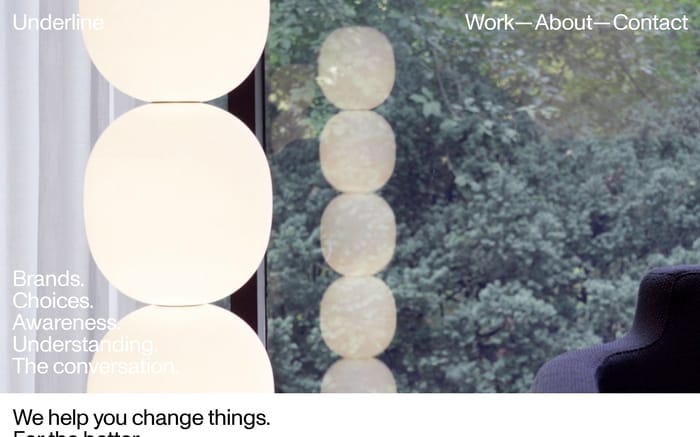 Underline studio website preview