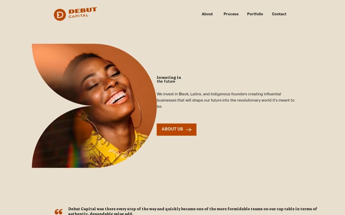 Debut Capital website preview