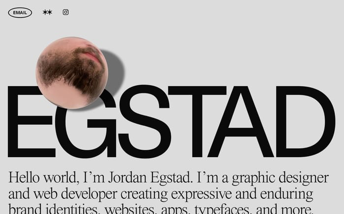 Jordan Egstad website preview