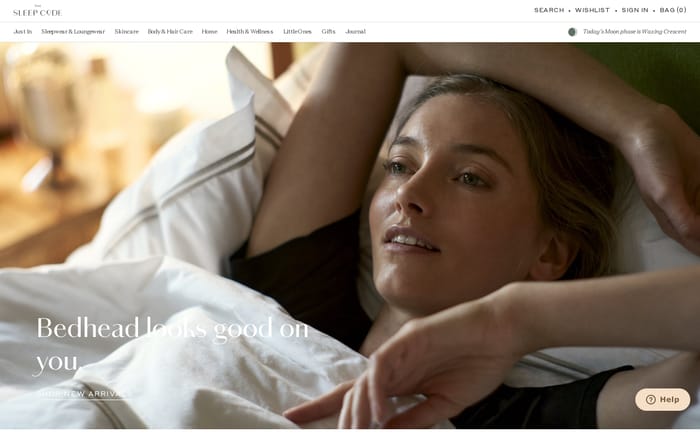 The Sleep Code website preview