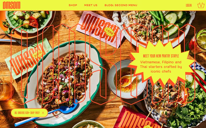 Omsom website preview