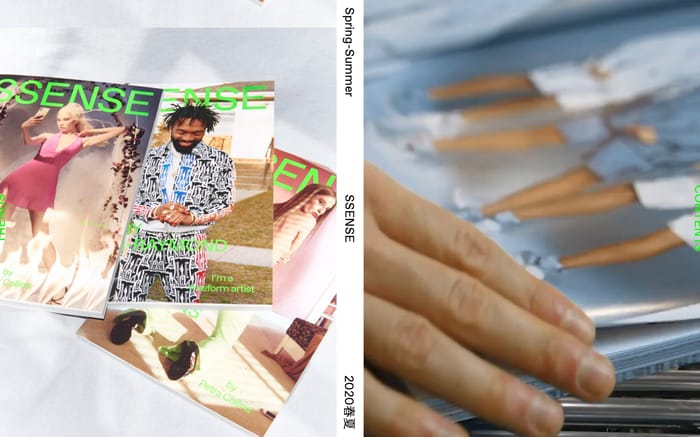 Ssense Magazine website preview