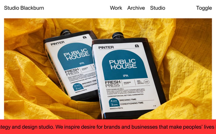 Studio Blackburn website preview