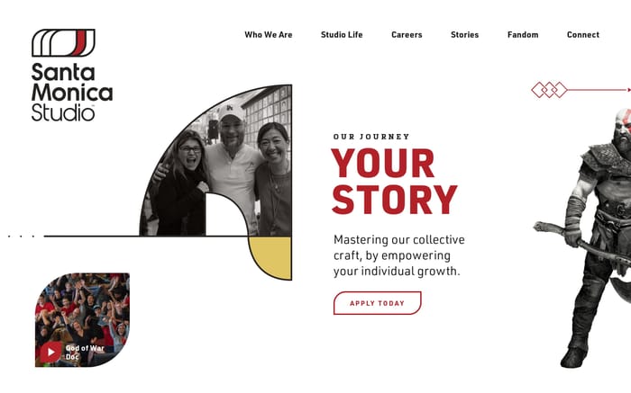 Santa Monica Studio website preview