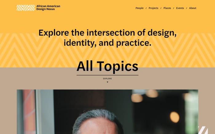African American Design Nexus website preview