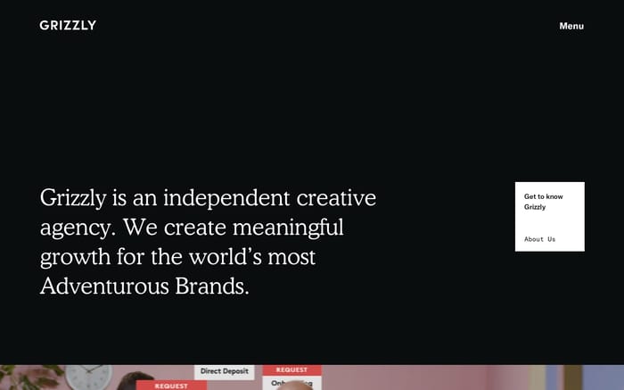 Grizzly website preview