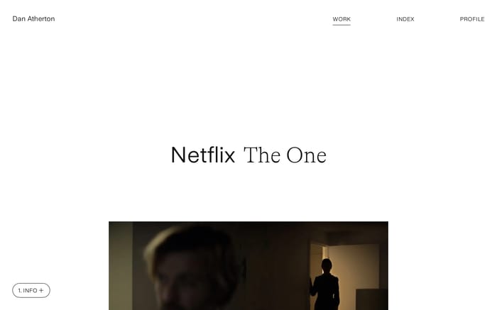 Dan Atherton website preview