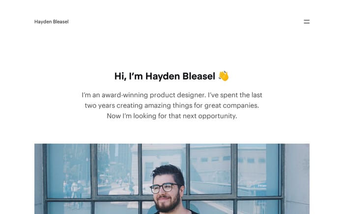 Hi, I’m Hayden Bleasel ? — Hayden Bleasel website preview