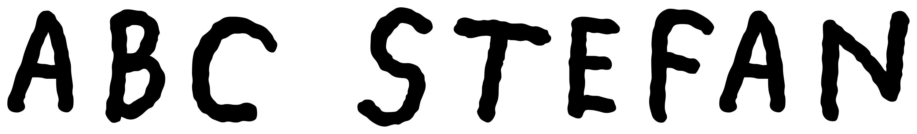 ABC Stefan font preview