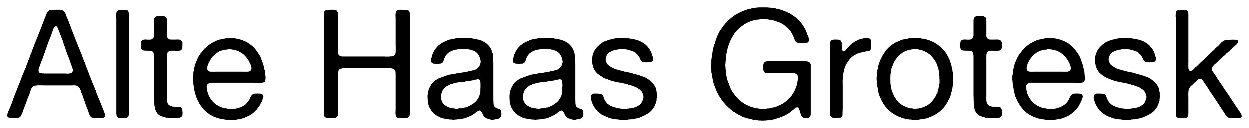 Alte Haas Grotesk font