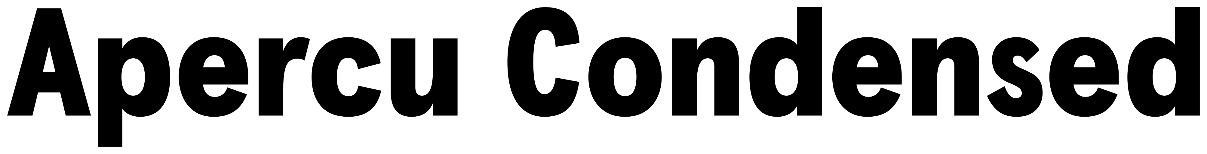 Apercu Condensed font preview
