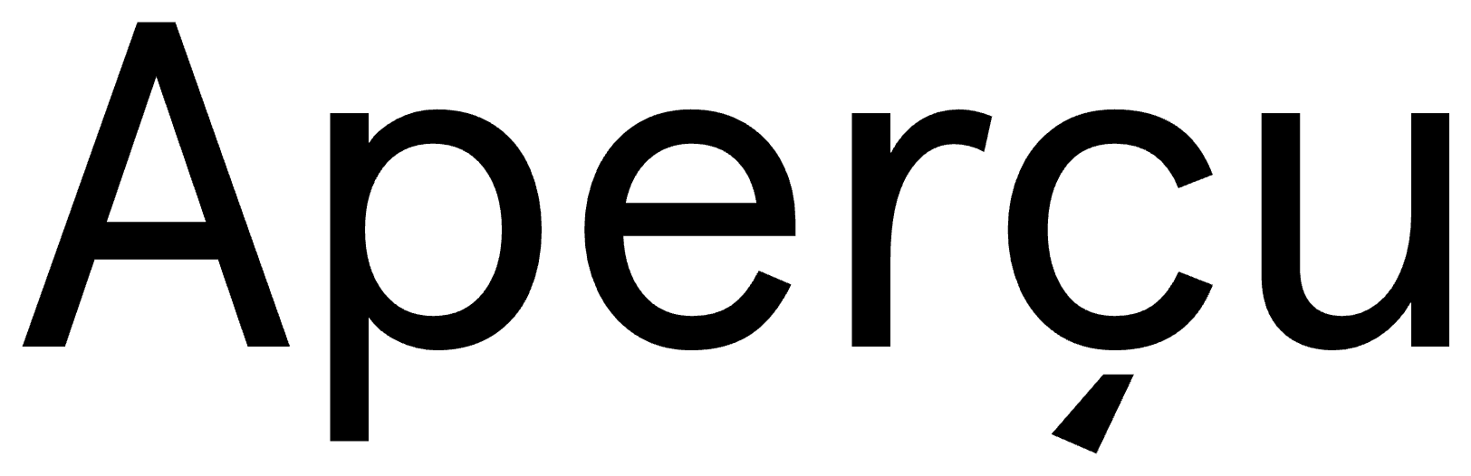 Aperçu font